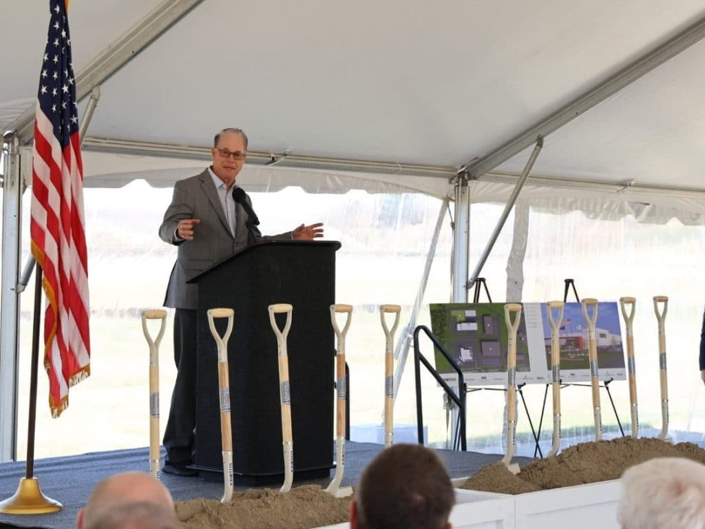 Governor Mike Braun at the Groundbreaking Ceremony